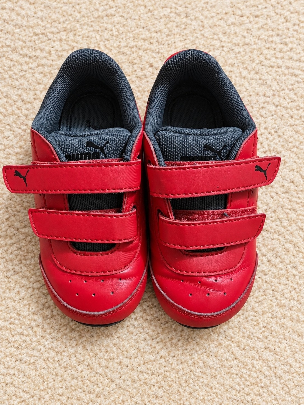 Puma Red Toddler Sneakers – Velcro Strap Shoes Size 8C